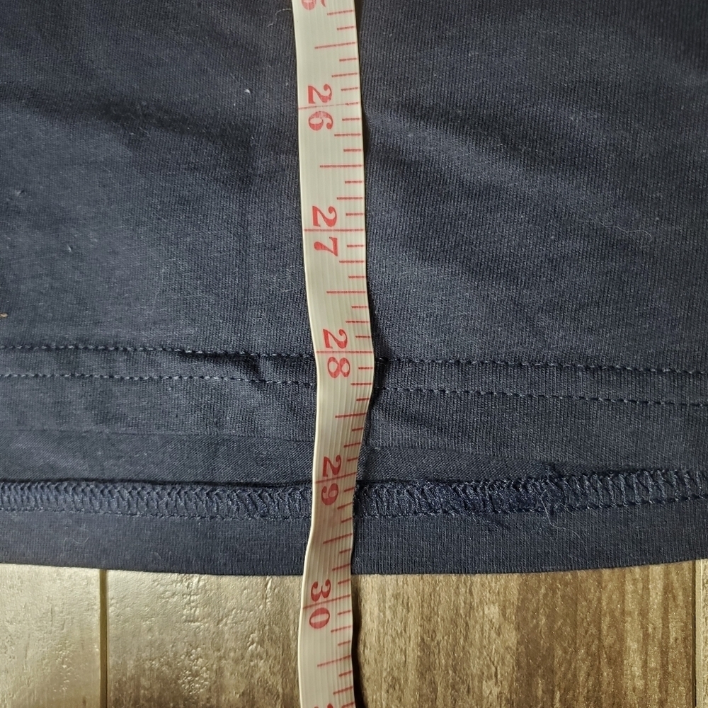 NWT Adidas Amplifier Basic Bos Tee Size Large Navy Blue & White 100% Cotton - Picture 7 of 16